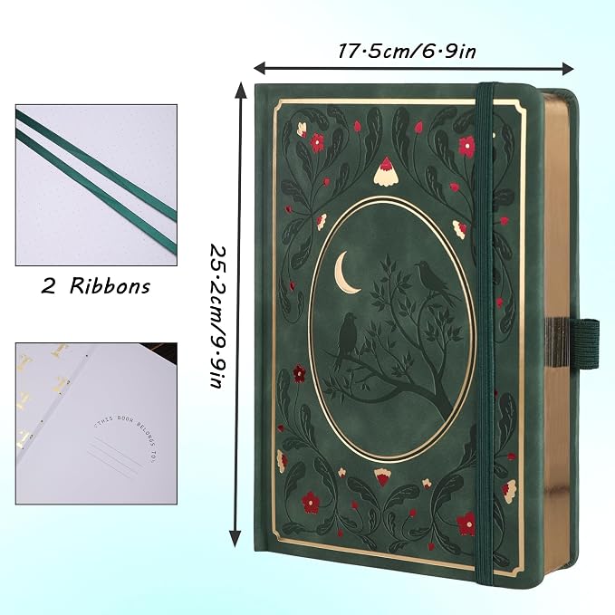 TIEFOSSI B5 Dotted Journal, 160 GSM Dot Grid Notebook for Women Men