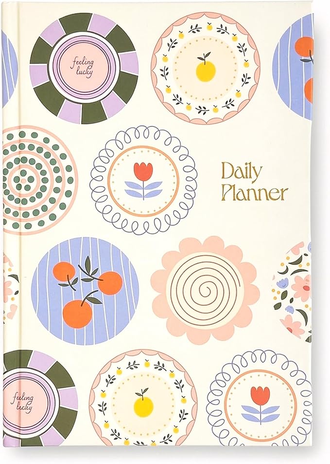 Notcoy Undated Daily Planner and Notebook, Aesthetic Hardcover Productivity Planner with To-Do List, Habit Tracker, Weekly & Monthly Views - Sunday Stories