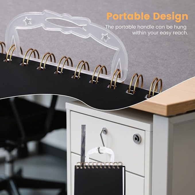 Yoment A5 Top Spiral Notebook, Steno Pads College Ruled Notebook,160 Pages