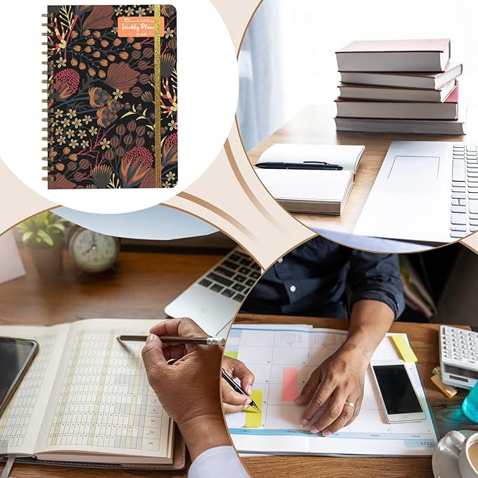 Meeting Notebook For Work, Portable Design, 1 Piece, Daily Work Planner, Portable Office Journal, Task Habit Tracker, For Study Home Exercise Travel