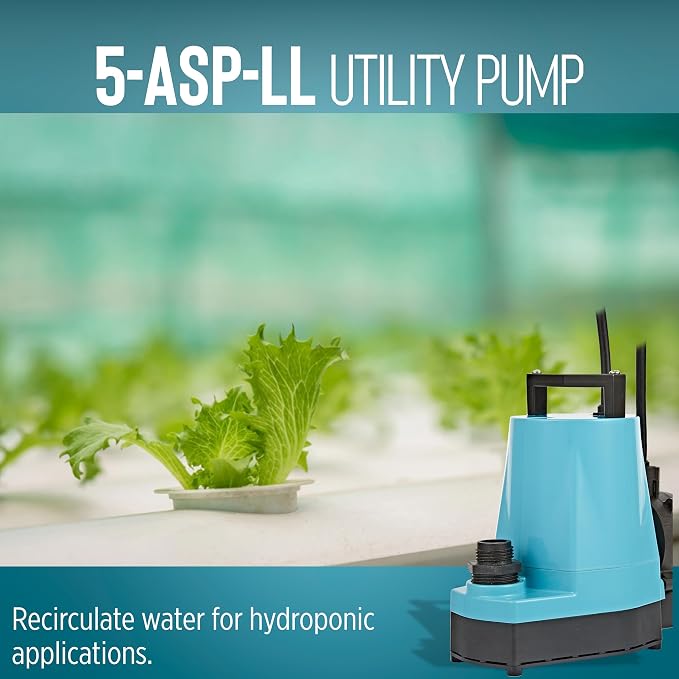 Little Giant 5-ASP-LL 115V, 1/6 HP Automatic Low Level Utility Pump