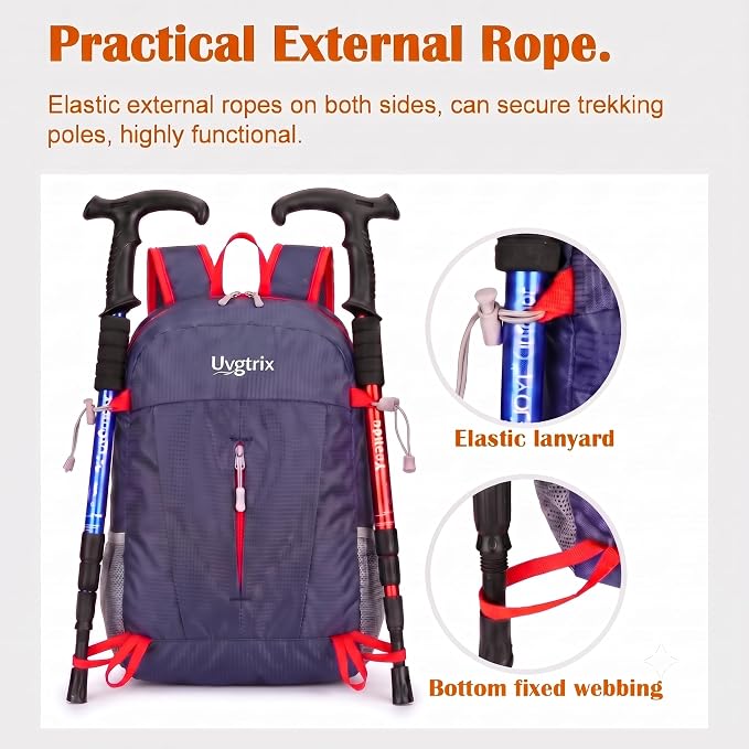 20L Water Resistant Foldable Packable Daypack Backpack | Lightweight Durable Portable Outdoor Travel Backpack for Women Men Camping Climbing Hiking Walking Sports Daily Commuting