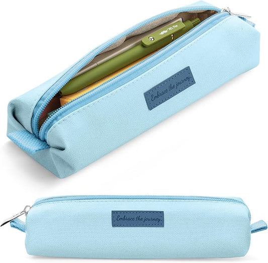 Mr. Pen- Cute Pencil Case Pouch, Multipurpose Canvas Bible Pencil Pouch, Smooth Zipper, Premium Material, Neat Stitches, Ideal for Stationery, Cosmetics, Electronics, School, Office, Travel