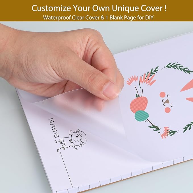 zmybcpack 12 Pack Waterproof Cover Memo Pads 5.5" x 8.5" Lined Note Pads Writing Pads (51 Sheets Each Pad, Double Side Printed)