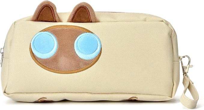 Hongdian Large Capacity Pencil Case, 3D Cat Pen Bags Pencil Pouch Organizer for Office College School