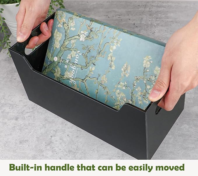 Kamehame Mail Organizer Black Mail Holder Countertop Acrylic Letter Holder Box Vertical Bill Envelope Sorter Basket for Desk Mail Storage Organizer Mailbox for Desktop Office Counter