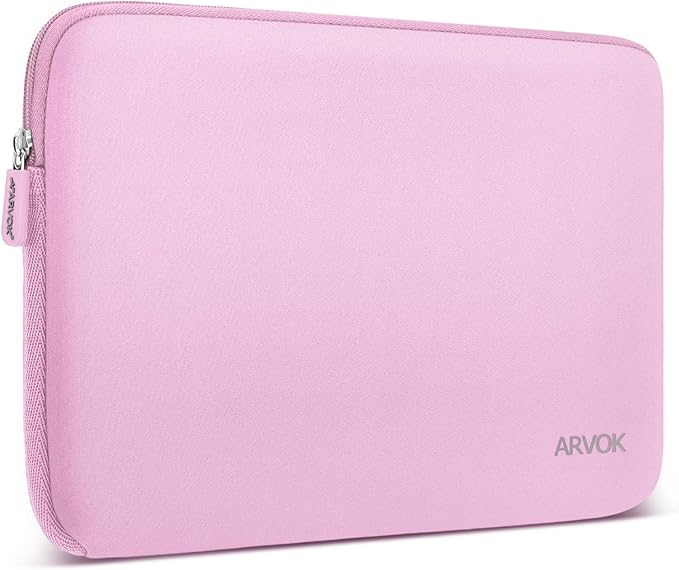 ARVOK 15 15.6 16 inch Laptop Sleeve Ultra-Thin Case MacBook pro 16 inch Sleeve Water-Resistant Notebook Computer Pocket Tablet Briefcase Carrying Bag/Pouch Skin Cover for HP/Dell/Lenovo/Asus/Acer Pink