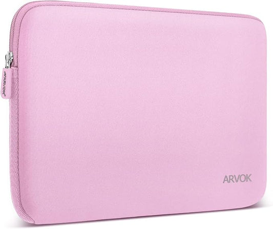 ARVOK 15 15.6 16 inch Laptop Sleeve Ultra-Thin Case MacBook pro 16 inch Sleeve Water-Resistant Notebook Computer Pocket Tablet Briefcase Carrying Bag/Pouch Skin Cover for HP/Dell/Lenovo/Asus/Acer Pink