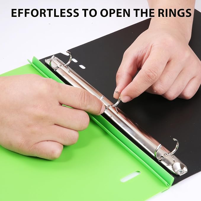 WOT I 4-Pack Telescoping 3 Ring Binder(0.75"), Expandable Flexible Binder - Patented Design for Easy Portability, Holds 8.5"x11" Paper, Perfect for School, Office&Home Organization