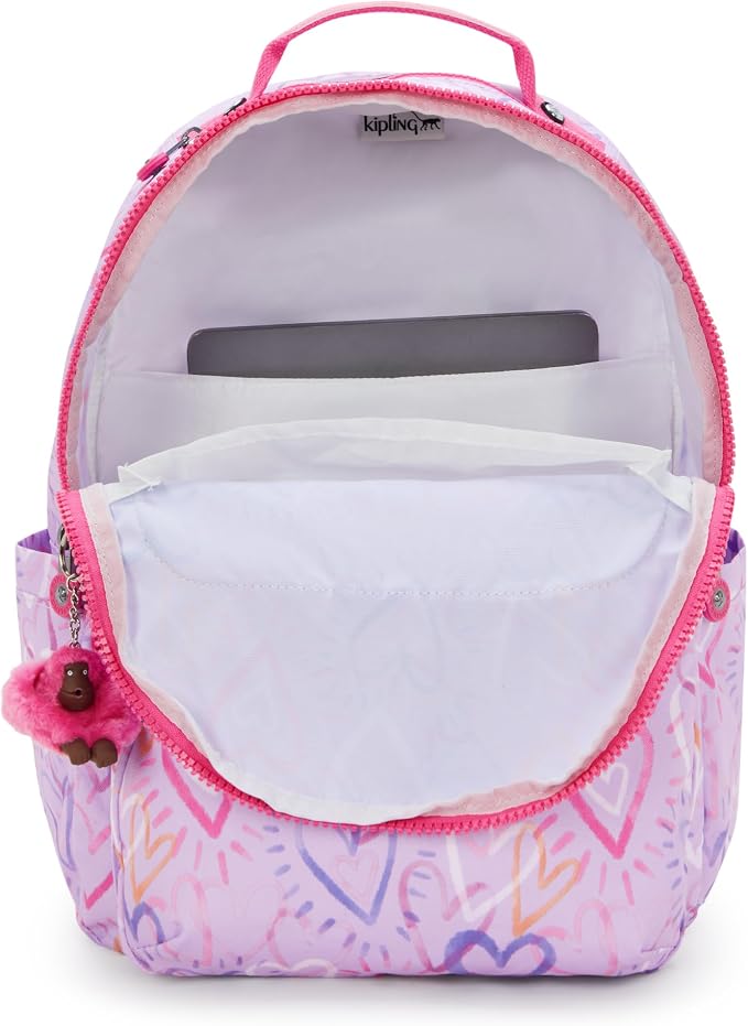Kipling Women's Seoul 15" Laptop Backpack, Durable, Roomy with Padded Shoulder Straps, Built-In Protective Sleeve