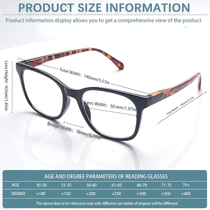 3 Pack Progressive Multifocus Reading Glasses Women Men Quality Computer Readers Anti UV Glare Eyeglasses (3 Mix Color, 2, diopters)