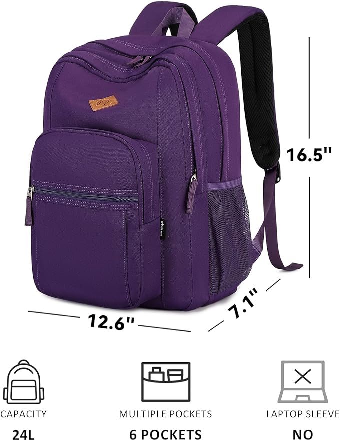 abshoo Classical Basic Travel Backpack For School Water Resistant Bookbag | For School, For School