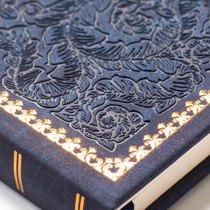 VICTORIA'S JOURNALS Magnet Journal, Carving Vintage Notebook Faux Leather Hard Cover Personal Diary Lined Pages Ribbon Bookmark, 8'' x 5.7''