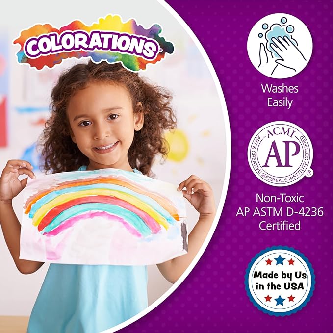 Colorations Washable Finger Paints, 16 fl oz, Turquoise, Non-Toxic, Creamy, Vibrant, Kids Paint, Craft, Hobby, Fun, Art Supplies, Young kids, finger painting, hand painting