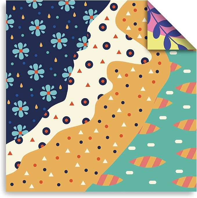 Origami Paper 6x6 Double Sided 50 Sheets 10 Colors origami kit Japanese Chiyo Square Craft Kits Easy Fold Arts Crafts DIY Handwork Mild Fresh