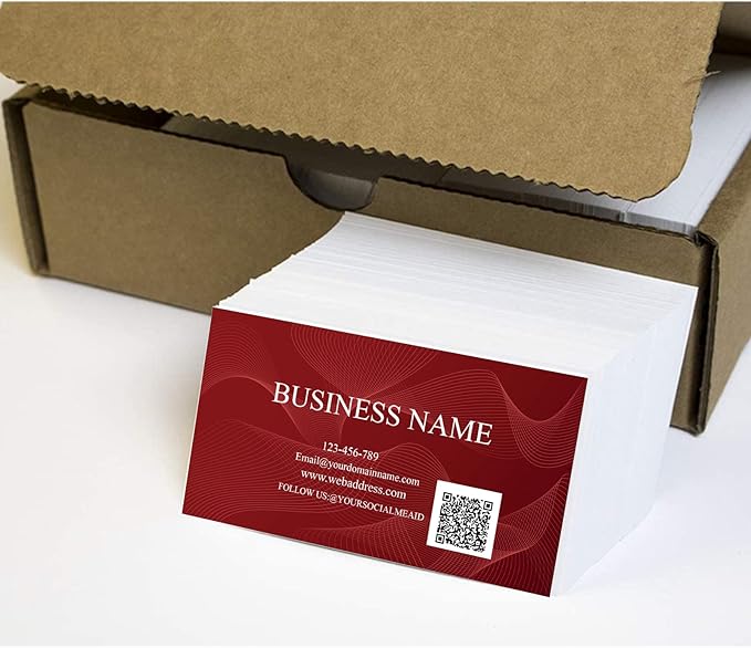 Upload Your Own Design - Business Cards 500 pcs/200Pcs- Custom Printed Business Cards - Personalized Business Cards with Your Logo Picture - 3.5" x 2"