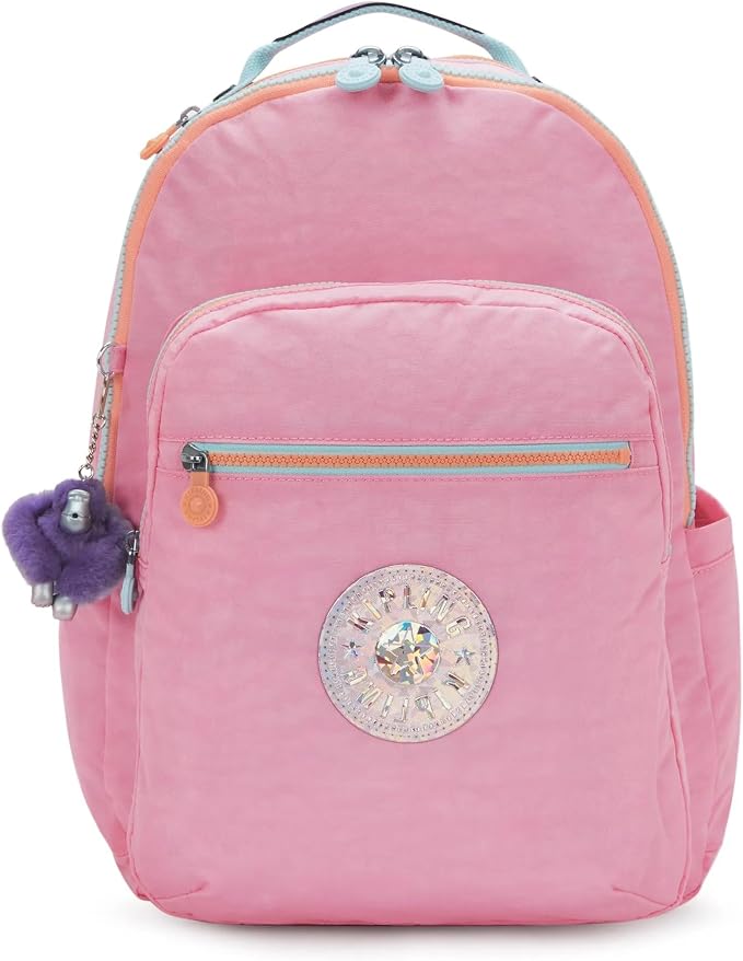 Kipling Women's Seoul 15" Laptop Backpack, Durable, Roomy with Padded Shoulder Straps, Built-In Protective Sleeve