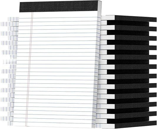 Legal Pads 8.5 X11, Narrow Ruled Notepads, 24 Pack, 50 Sheet/Pad, White Legal Pads, Tear Off Notepad, Perforated Writing Pad, Notebook Paper College Ruled, Notepads For Office Home School, Notepad