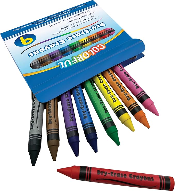 Teacher Created Resources Colorful Dry-Erase Crayons (TCR20112)
