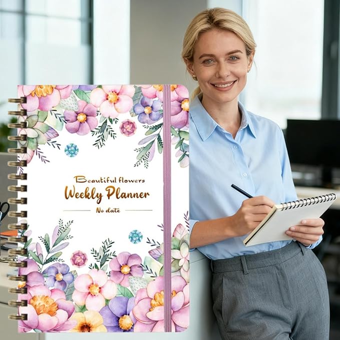 Meeting Notebook For Work, Portable Design, 1 Piece, Daily Work Planner, Portable Office Journal, Task Habit Tracker, For Study Home Exercise Travel