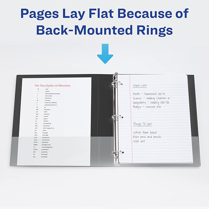 Avery Durable View 3 Ring Binder, 1.5 Inch Slant Rings, Lavender Binder (17084)