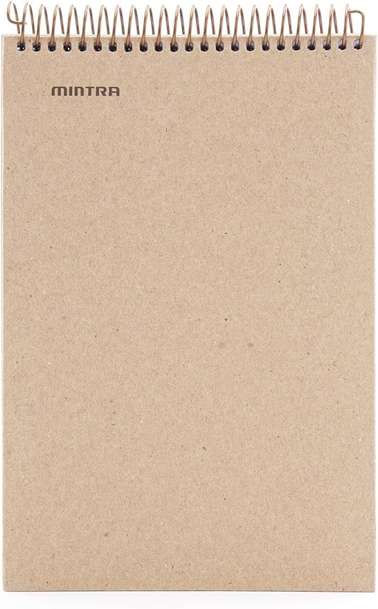 Mintra 100% Recycled Notebooks (Steno Book, Kraft Cover 3pk)