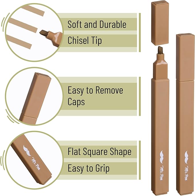 Mr. Pen- Aesthetic Highlighters No Bleed, 8 Pack, Verdant Earth, Chisel Tip, Cute Highlighters Assorted Colors for Journaling, Highlighting, Underlining, Fast Dry, Back to School Supplies