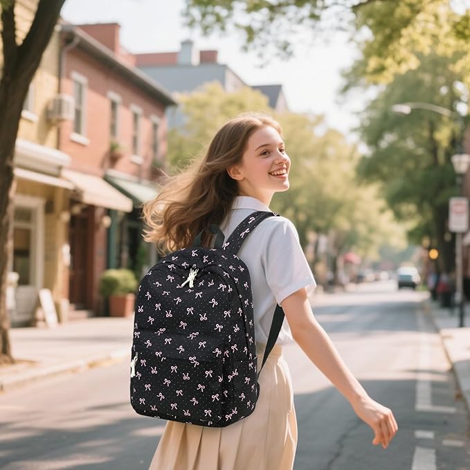 School Backpack for Teen Girls Women Laptop Backpack College Bookbags Middle School Travel Work Commuter Back Pack