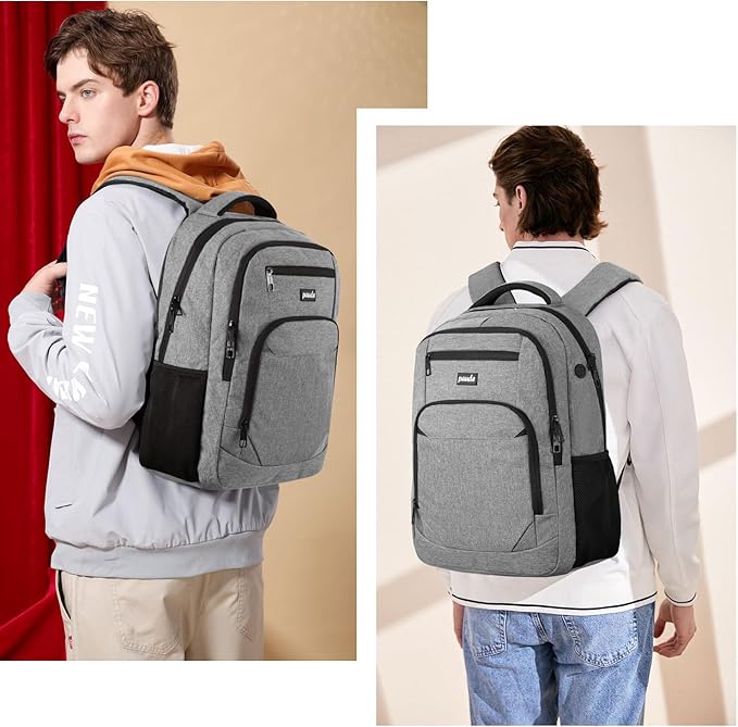 Paude Backpack School,17.3 Inch Travel Laptop Backpack,Bookbag for Teen Boys College Backpack with USB Charging Port,Waterproof