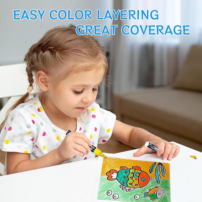 IJIANG Liquid Chalk Markers Metallic Chalk Pens Erasable 8 Colors 6 MM Reversible Tip Chalkboard Marker Non-Toxic, Non-Dusting Chalk Markers Set For Menu, Poster, Metal, Plastic, Whiteboard, Ceramic