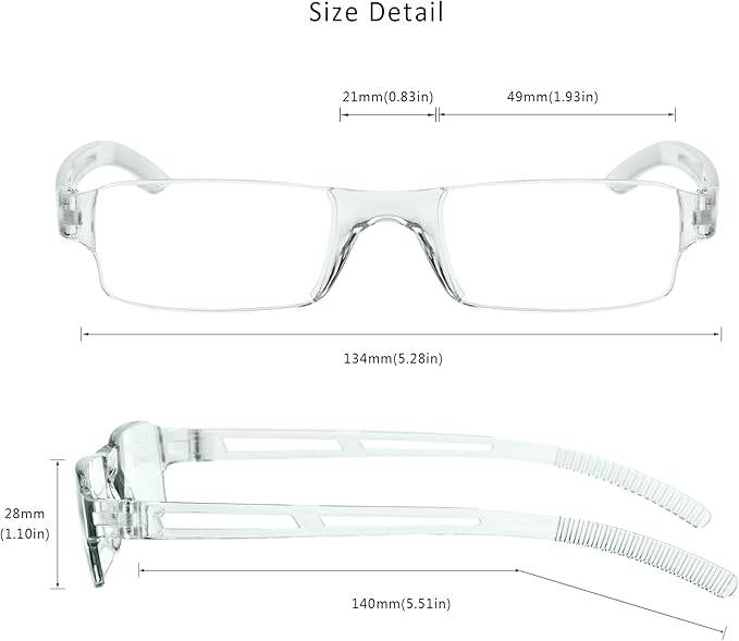 LifeArt 2/4 Pairs Reading Glasses, Blue Light Blocking Glasses, Computer Glasses for Men and Women, Rectangle Eyewear Frame