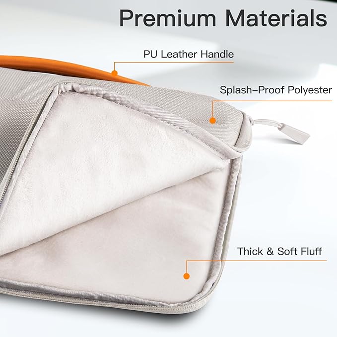 JETech Laptop Sleeve for 15-Inch MacBook Air (M2-M5, 2023-2026), MacBook Pro 15/16-Inch (M1-M5, 2019-2026), Bag Case with Portable Handle and Pocket (Starlight)