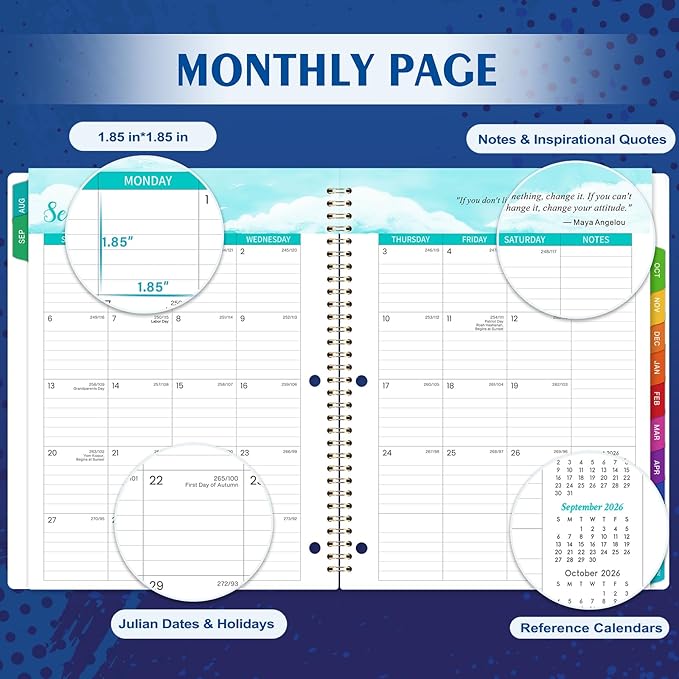 Student Planner 2026-2027 - Academic Year Weekly & Monthly School Planner, Aug 2026 - June 2027, 11’’ × 9’’, Academic Planner with Stickers, Monthly Tabs, Perfect Organizer