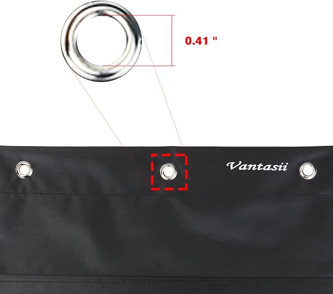 Vantasii Organization Pocket Chart, Wall Hanging File Organizer Folder with 10 Large Pockets for Office, Home, School, Studio, etc. 14 X 47 inch, Black, 3 Hangers and 4 Hooks