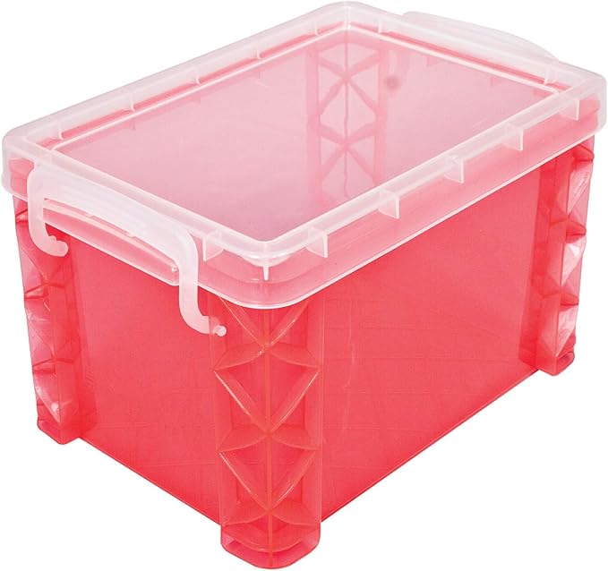 Super Stacker Index Card Box, 4 x 6 Inch Index Cards File Box, Note Holder, Index Card Holder, Flash Card Holder, Perfect for 4x6 Index Cards, Storage Organizer Container, Assorted Colors, 1 Count