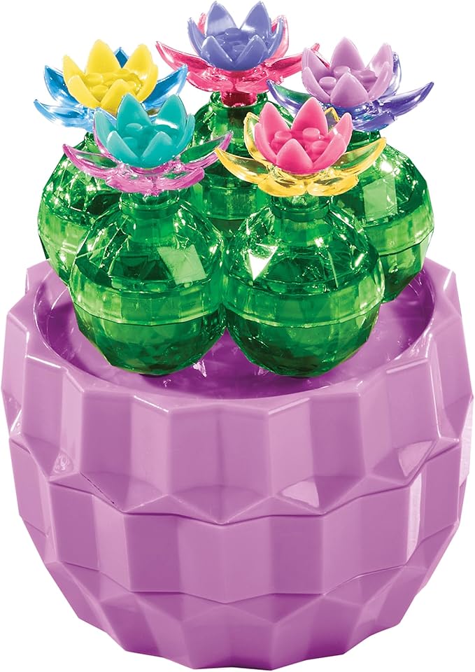 Cra-Z-Art Crystal Gem Creations Jewel Succulents Kit by RoseArt, 175+ Pieces, Great for Adults, Tweens and Children Ages 8+