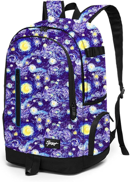 rickyh style School Backpack Travel Bag for Men & Women Lightweight College Back Pack with Laptop Compartmen