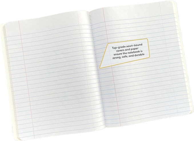 Composition Notebooks, Wide-Ruled Paper, Resists Ink Bleed-Through, 100 Sheets, Size 9.75” x 7.5”. Marble Colors, 4-pack
