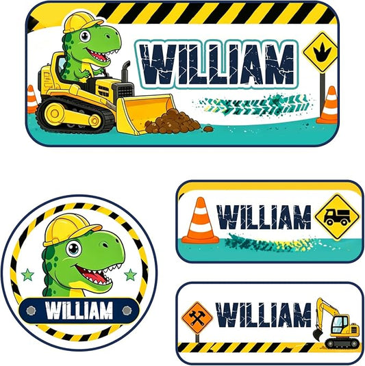 Personalized Custom Name Labels, 120 Waterproof Stickers, Multi-Size Name Tags for Water Bottles, Clothing Tags, Lunch Boxes and Backpacks