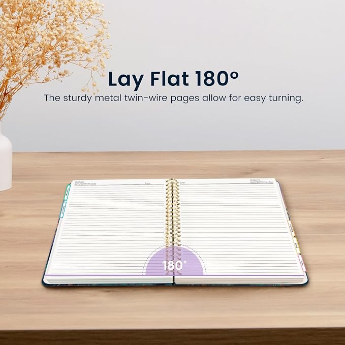 ZOTIA Large Spiral Notebooks for Work 5 Subject with Removable Dividers