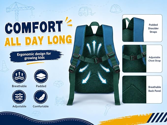 LOIDOU Toddler Backpack Boys 12 Inch Kids Preschool Kindergarten School Backpack Book Bag for Daycare Nursery Travel