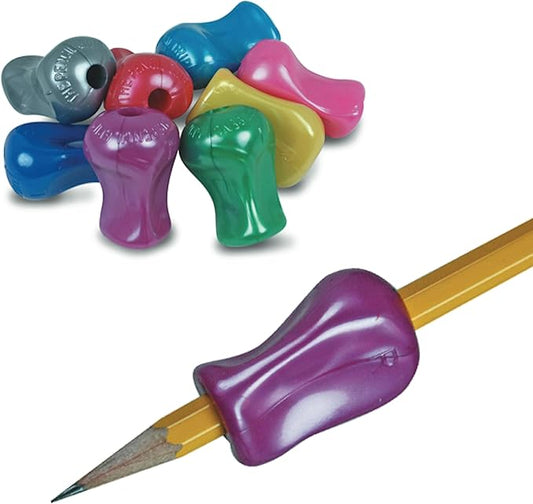 The Pencil Grip Metallic, Classroom Pack of 72, Universal Ergonomic Training Gripper for Righties and Lefties, Assorted Colors (TPG-11872)