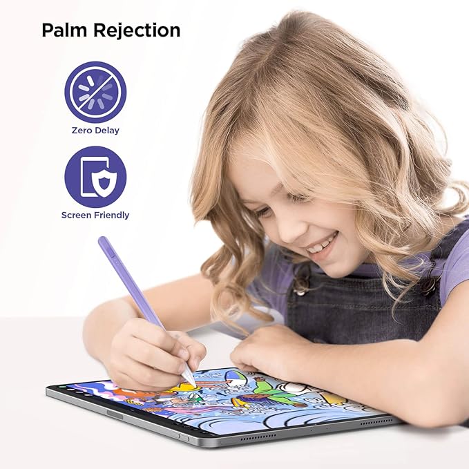 DEGGE Stylus Pen for iPad 2018-2026, 15Mins Fast Charge for Apple Pencil, Palm Rejection, Compatible with iPad A16 11/10/9/8/7/6, iPad Pro M5/M4/12.9"/11", iPad mini 7/6/5, iPad Air M3/M2/5/4/3