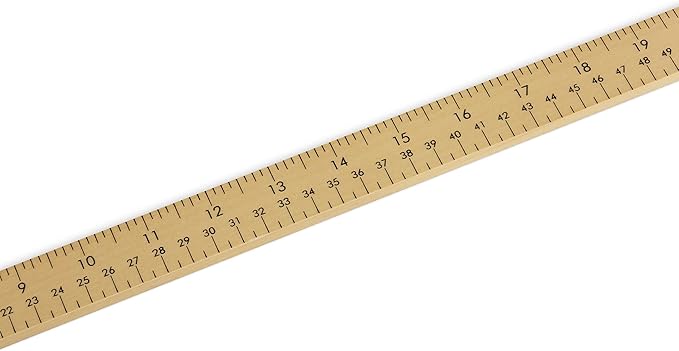 Dritz 742 36-Inch Wooden Thick Yardstick with Metal Ends