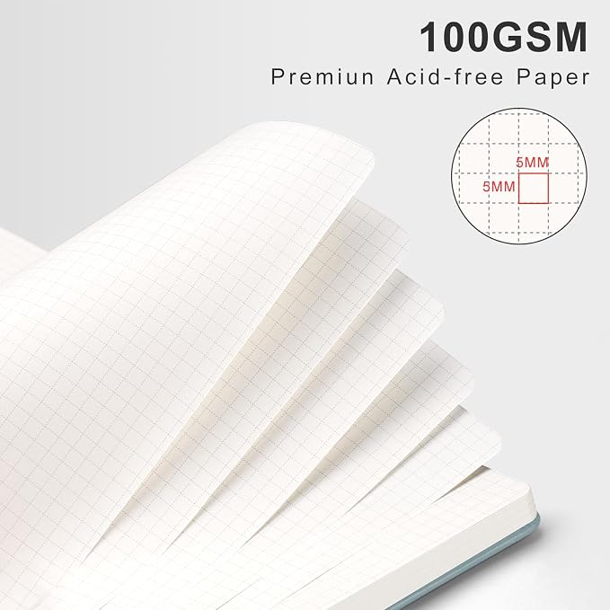 AHGXG Graph Paper Notebook, 110 Pages, A4 (8.5" x 11")