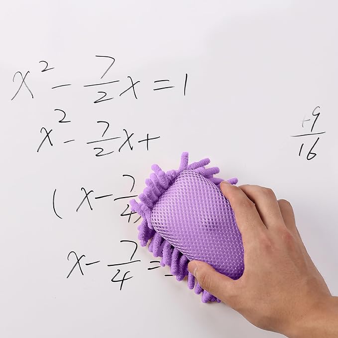 Mr. Pen- Magnetic Microfiber Shag Whiteboard Erasers, 4" x 6", 4 Pack