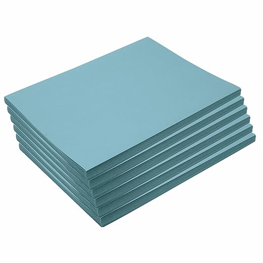 Colorations 9" x 12" Mediumweight Sky Blue Construction Paper - 300 Sheets, Bulk Pack Art Paper, Arts and Crafts, School Supplies, Drawing, Coloring, Painting, 3D Art