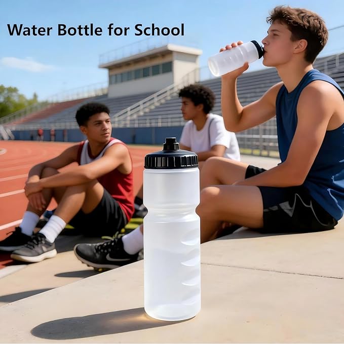 Sports Bottle, 24oz Leak-Proof BPA-Free Cycling Water Bottles, One-way Valve for Quick Hydration, Suitable for Cycling Gym Hiking Outdoor Sports