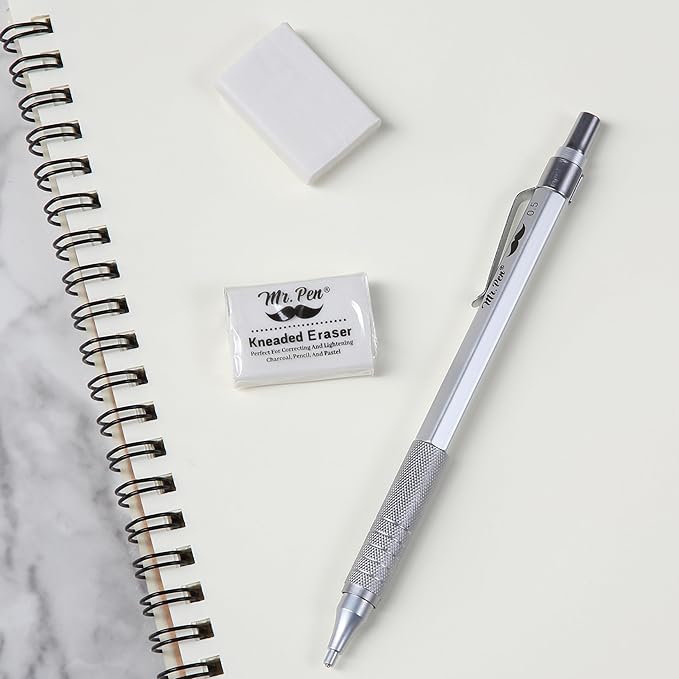 Mr. Pen- Kneaded Eraser, 12 Pack, White Kneaded Erasers for Artists, Art Eraser, Kneadable Erasers Bulk