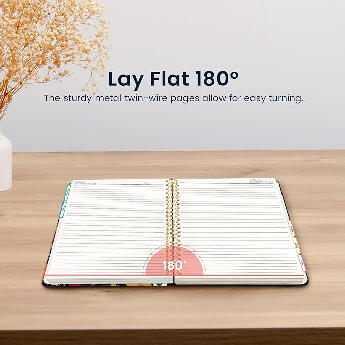ZOTIA Large Spiral Notebooks for Work 5 Subject with Removable Dividers